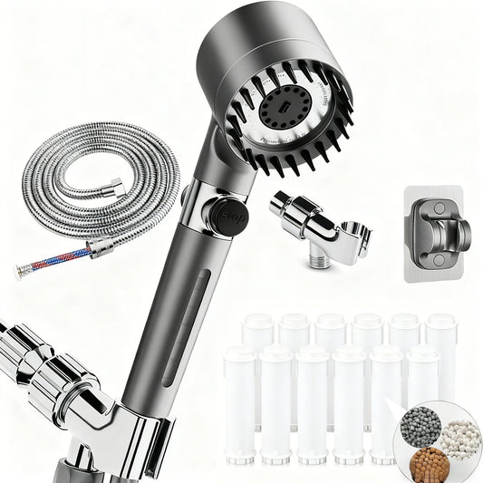 Ion Drop Filtered Shower Head with Handheld