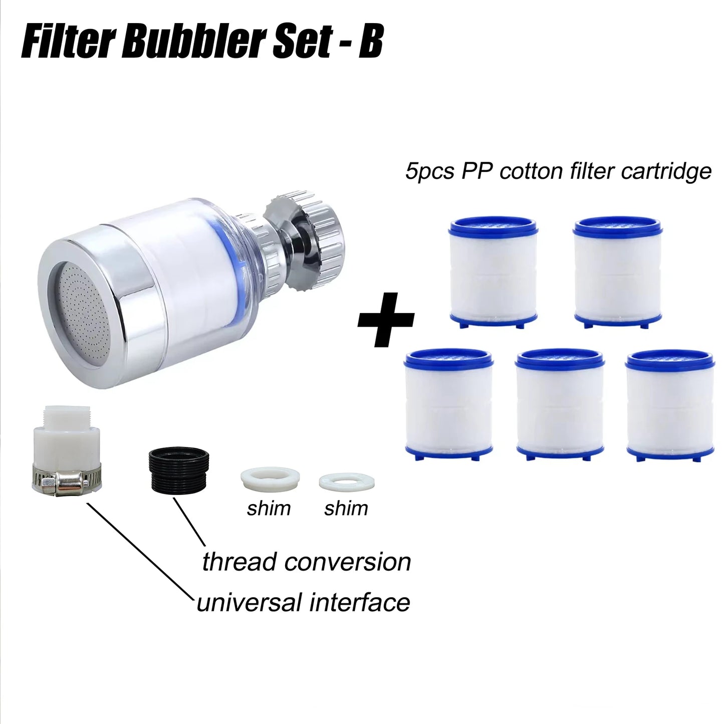 360° Rotating Faucet Filter