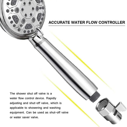 Brass Shower Flow Control Valve Female Male G1/2 Shower Head Shut Off Valve
