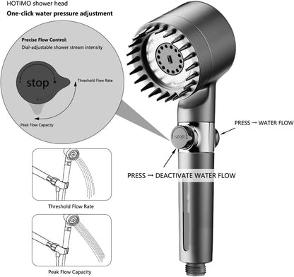 Ion Drop Filtered Shower Head with Handheld