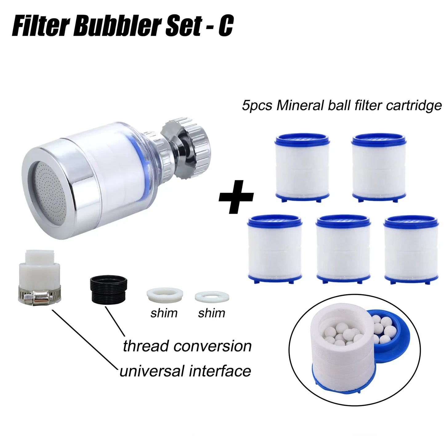 360° Rotating Faucet Filter