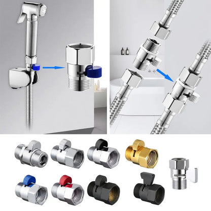 Brass Shower Flow Control Valve Female Male G1/2 Shower Head Shut Off Valve