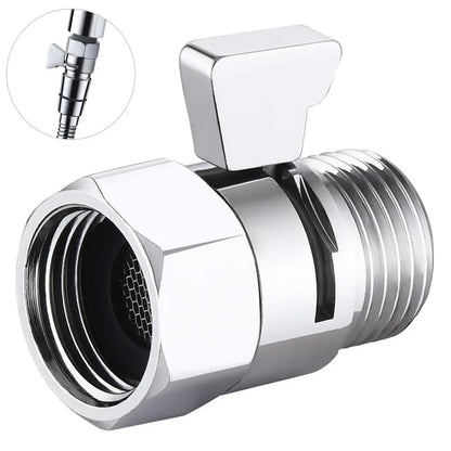Brass Shower Flow Control Valve Female Male G1/2 Shower Head Shut Off Valve