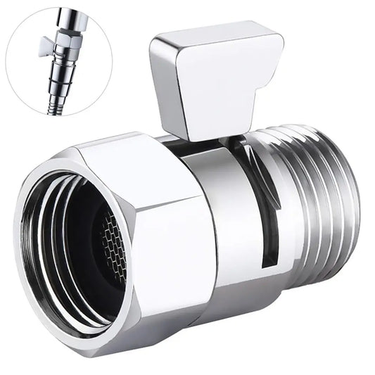 Brass Shower Flow Control Valve Female Male G1/2 Shower Head Shut Off Valve